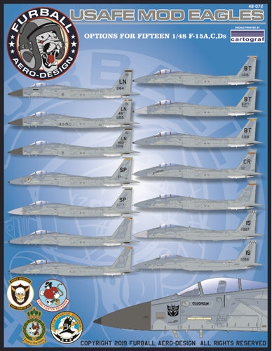 FURBALL 48-072 1/48 F-15A/C/D: The new Eagles of the U.S. Air Force in Europe