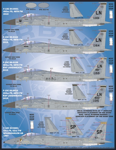 FURBALL 48-072 1/48 F-15A/C/D: The new Eagles of the U.S. Air Force in Europe