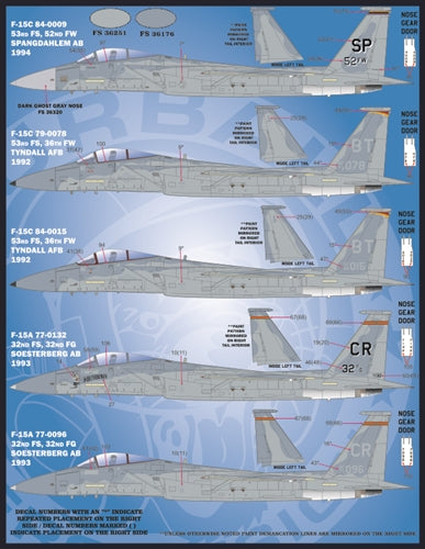 FURBALL 48-072 1/48 F-15A/C/D: The new Eagles of the U.S. Air Force in Europe