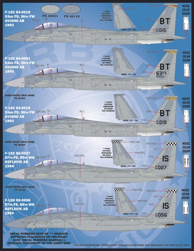 FURBALL 48-072 1/48 F-15A/C/D: The new Eagles of the U.S. Air Force in Europe