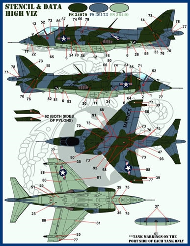 FURBALL 48-073 1/48 AV-8A/C USN jump jets
