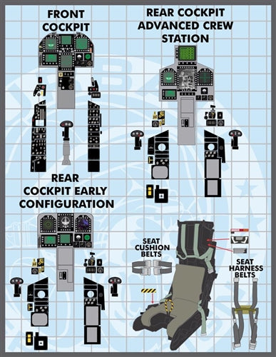 FURBALL 48-075 1/48 F/A-18E/F/G Cockpit Detail Set