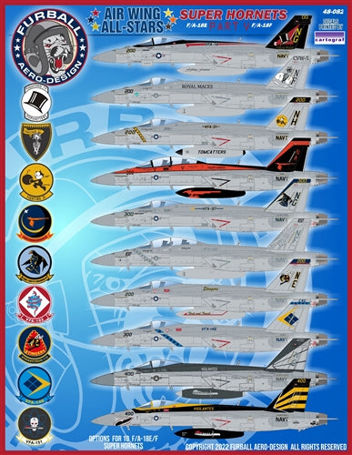 FURBALL 48-082 1/48 AirWing All-Stars Super Hornets Part 5