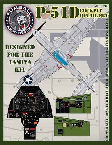 FURBALL 48-096 1/48 P-51D Cockpit Detail Set