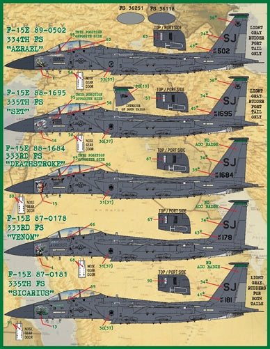 FURBALL 48-098 1/48 F-15E 4th Fighter Wing Drone Killer