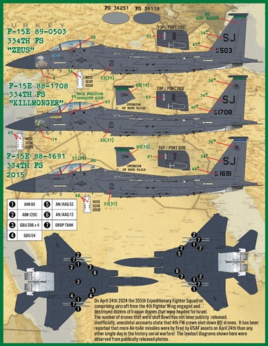 FURBALL 48-098 1/48 F-15E 4th Fighter Wing Drone Killer