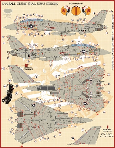 FURBALL 72-009 1/72 USN F-14A Tomcat VF-111 Sundowners Anthology