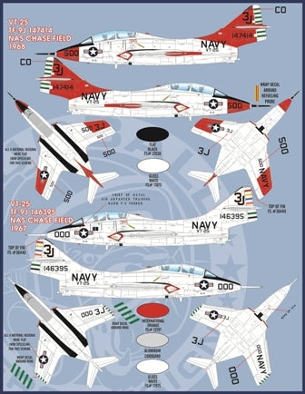 FURBALL FDS-4801 1/48 USN F9F-8T TF-9J Airwing All-Stars: Cougar Trainer CAG