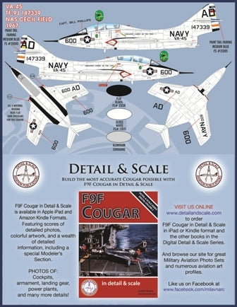 FURBALL FDS-4801 1/48 USN F9F-8T TF-9J Airwing All-Stars: Cougar Trainer CAG