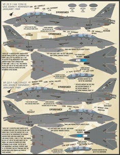 FURBALL FDS-4808 1/48 USN F-14 Tomcat Colors & Markings, Part 1