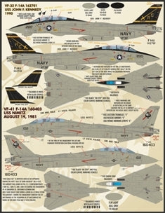 FURBALL FDS-4808 1/48 USN F-14 Tomcat Colors & Markings, Part 1