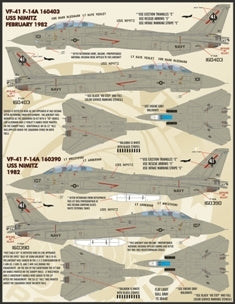 FURBALL FDS-4808 1/48 USN F-14 Tomcat Colors & Markings, Part 1