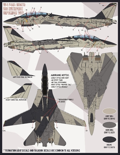 FURBALL FDS-4815 1/48 USN F-14 Tomcat Colors & Markings, Part 7