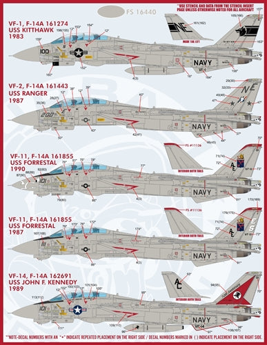 FURBALL FDS-4816 1/48 USN F-14 Tomcat Colors & Markings, Part 8