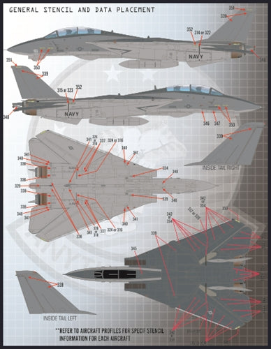 FURBALL FDS-4818 1/48 USN F-14 Tomcat Colors & Markings, Part 9