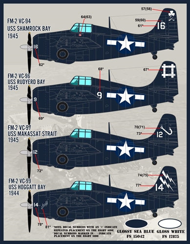 FURBALL F/D&S-4822 1/48 Color and markings of the FM-2 Wildcat