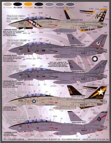 FURBALL FDS-4825 1/48 Tomcat Colors Markings Part XII