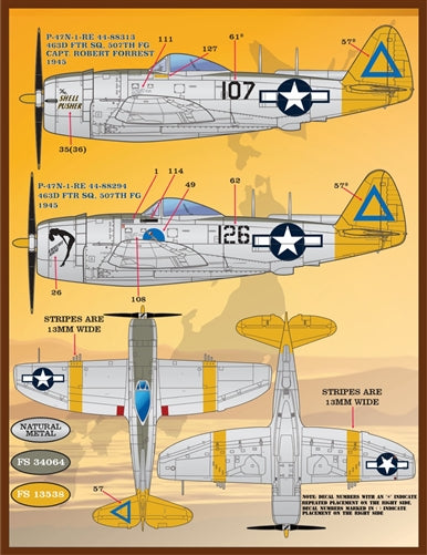 FURBALL F/D&S-4830 1/48 P-47 Coloring and Markings Part 2