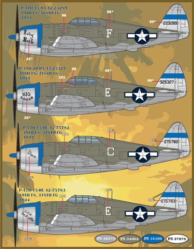 FURBALL F/D&S-4831 1/48 P-47 Coloring and Markings Part 3