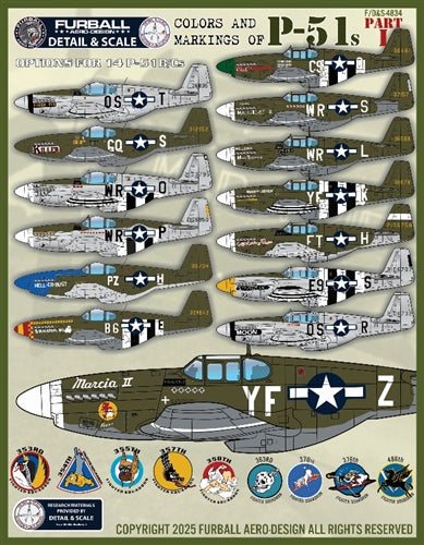 FURBALL F/D&S-4834 1/48 P-51B/C Coloring and Markings Part 1