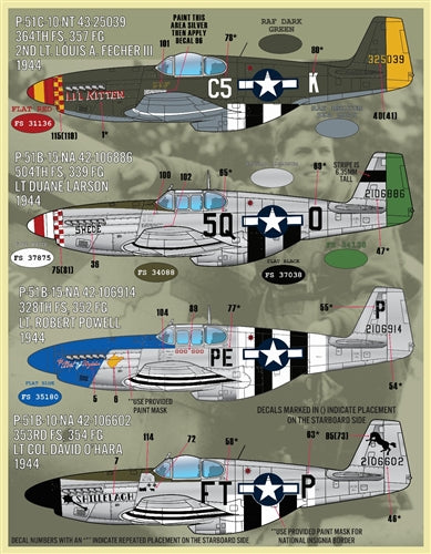 FURBALL F/D&S-4835 1/48 P-51B/C Coloring and Markings Part 2