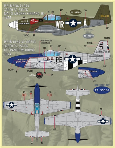 FURBALL F/D&S-4835 1/48 P-51B/C Coloring and Markings Part 2