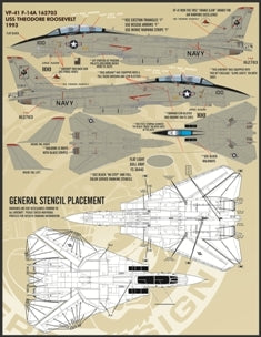FURBALL FDS-7201 1/72 US Navy F-14A Tomcat Colors & Markings, Part 1