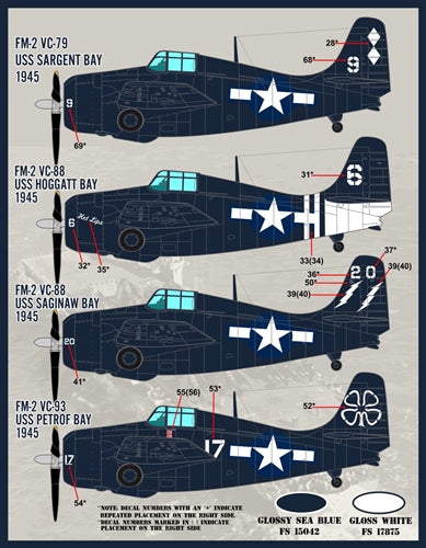 FURBALL F/D&S-7203 1/72 Color and markings of the FM-2 Wildcat