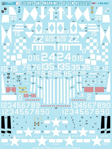FURBALL F/D&S-7204 1/72 Color & Markings of the F6F-5 Hellcat Part 1