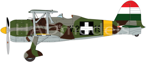 HAD Models 32074 1/32 CR-42 Royal Hungarian Air Force with Cross insignias for ICM kit
