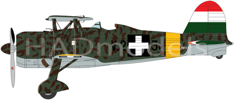HAD Models 32074 1/32 CR-42 Royal Hungarian Air Force with Cross insignias for ICM kit