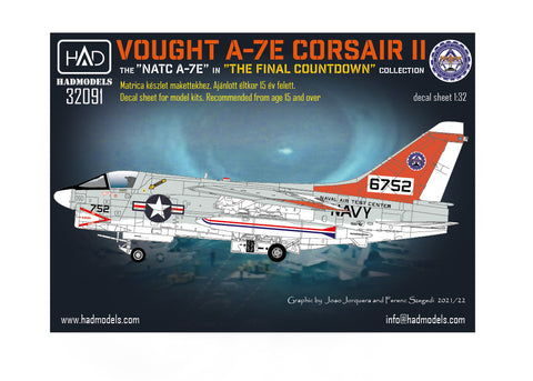 HAD Models 32091 1/32 A-7E US NAVAL Air Test Center ” The final Copuntdown” decal sheet