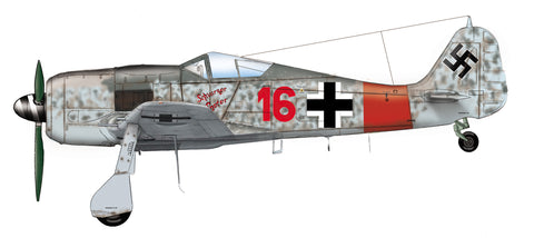 HAD Models 48116 1/48 Fw-190 A-8 / R2 red 4 ”Ur Sau”; Red16 ”Schwarzer Panter”) decal Sheet