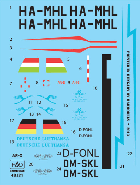 HAD Models 48127 1/48 AN-2 decal sheet