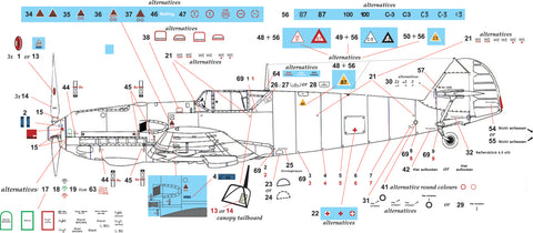 HAD Models 48153 1/48 Bf 109 E Full stencil matrica
