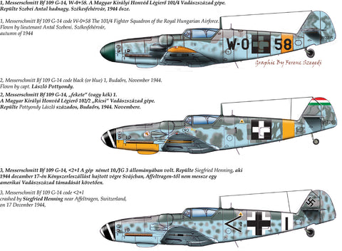 HAD Models 48174 1/48 Messerschmitt Bf 109 G-14decal sheet