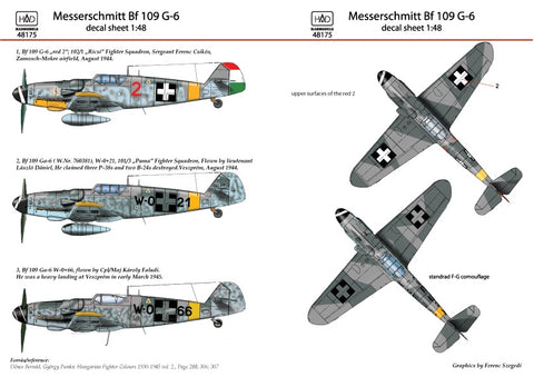 HAD Models 48175 1/48 Messerschmitt Bf 109 G-6 decal sheet