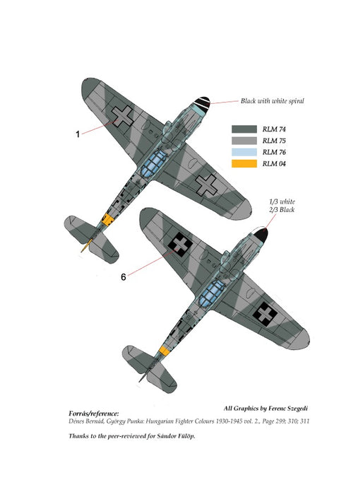 HAD Models 48177 1/48 Messerschmitt Bf 109 G-14 / G-6 Trop decal sheet