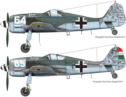 HAD Models 48178 1/48 FW-190 F-8 ( 64 ”?gi”, 65 ”P?TT?M”) decal sheet