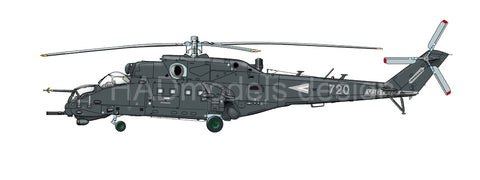 HAD Models 48198 1/48 Mi-24 V in Hungarian Service with new NATO painting decal sheet