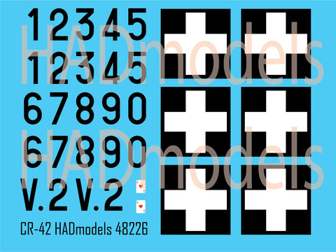 HAD Models 48226 1/48 CR-42 Kereszetes part1 decal sheet