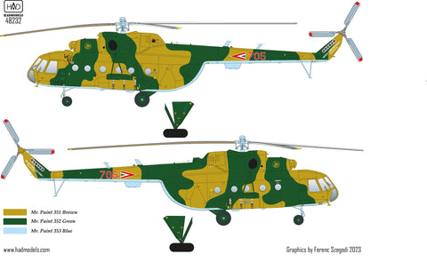 HAD Models 48232 1/48 Mi-17 decal sheet