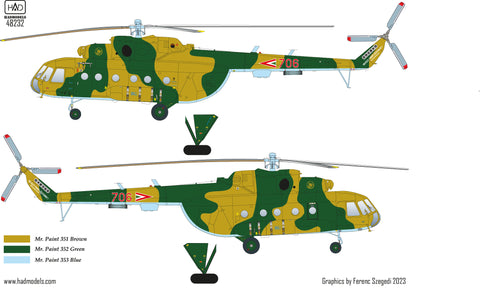 HAD Models 48232 1/48 Mi-17 decal sheet