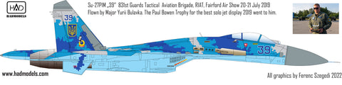 HAD Models 48257 1/48 Ukrainian Su-27 P1M (Flanker B) decal sheet