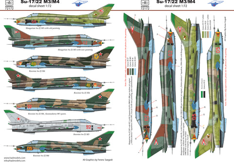 HAD Models 72172 1/72 Su-17 / 22 decal sheet