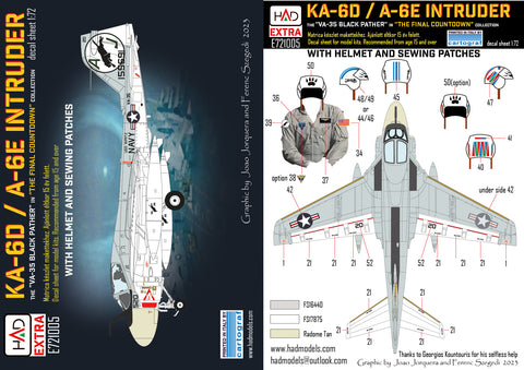 HAD Models E721005 1/72 A-6E Intruder ”The final Countdown” decal sheet
