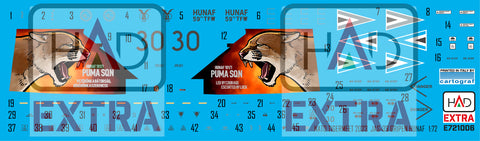 HAD Models E721006 1/72 JAS-39 Gripen Tigermeet 2023 HUNAF decal sheet
