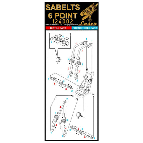 HGW 124002 1/24 Sabelt Blue - Six Point