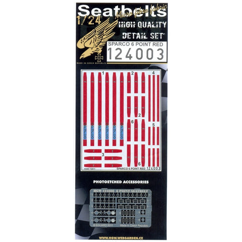 HGW 124003 1/24 Sparco Red - Six Point