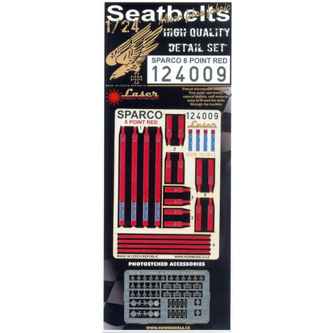 HGW 124009 1/24 Sparco Red - Six Point